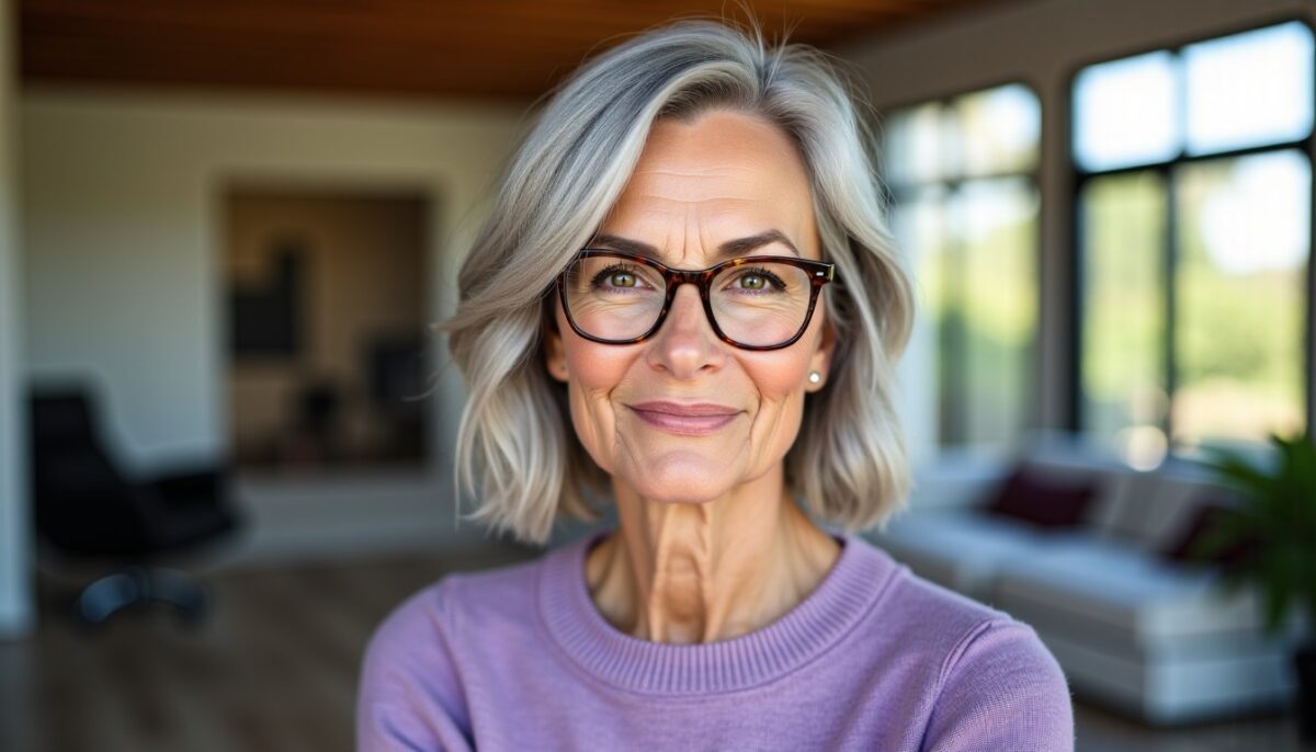 Coiffures élégantes et flatteuses pour femmes de 70 ans portant des lunettes : 26 styles incontournables