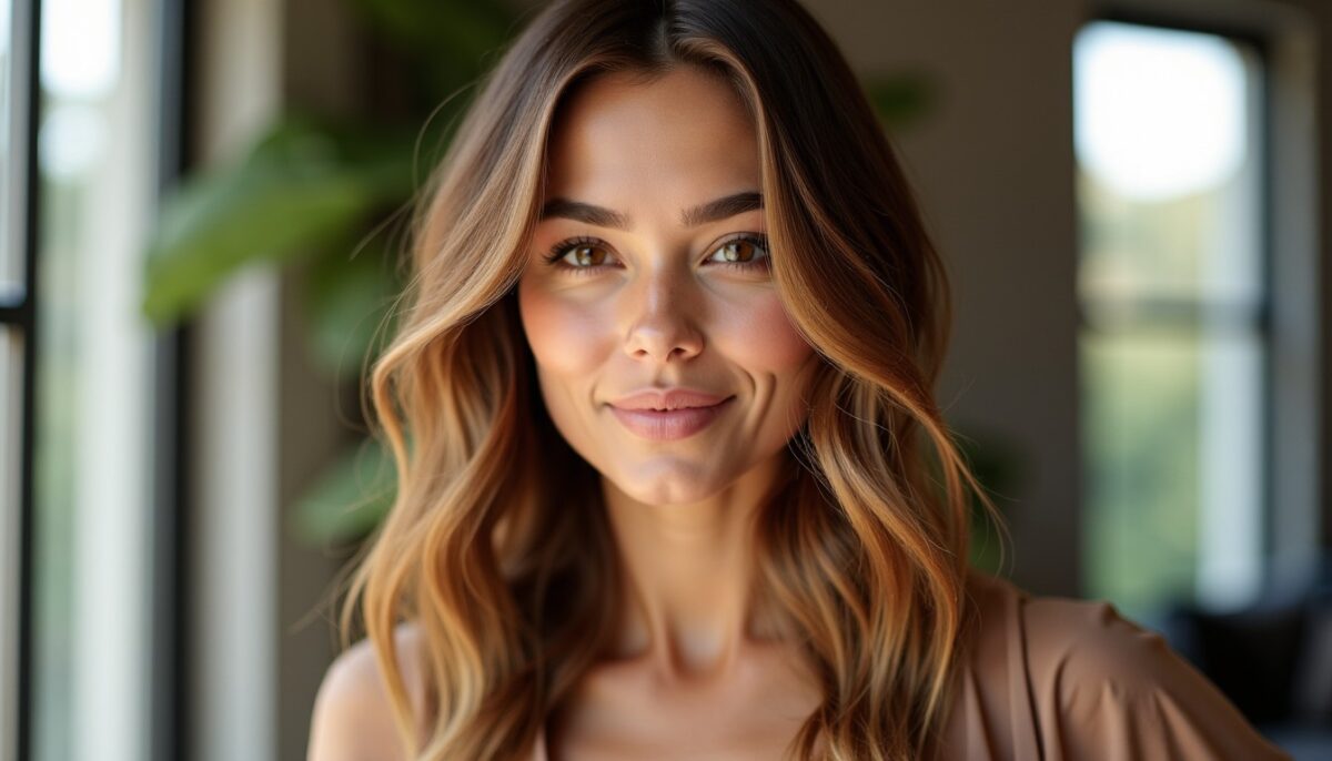 Balayage miel doré : Sublimez votre marron glacé avec élégance et savoir-faire