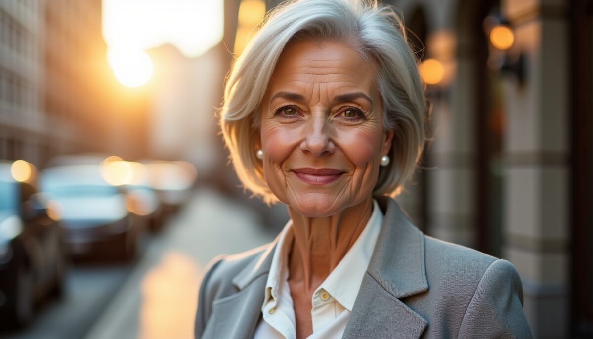 Coupe pour visage ovale chez les seniors : astuces et styles élégants pour rayonner à 60 ans
